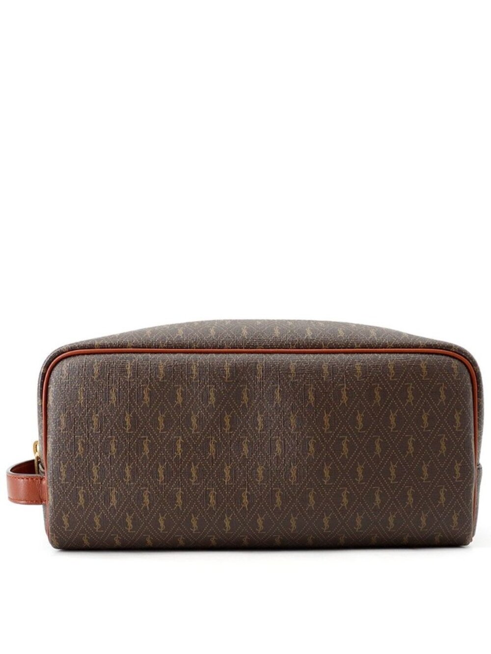 Saint Laurent Paris Second Monogram Leather Clutch